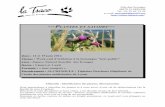 PLANTES ET SAVOIRS - La · PDF fileSchéma d’une fleur, vocabulaire de base - Sortie sur le terrain : Reconnaissance d’une dizaine de familles, première approche d’une clé