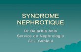 Dr Belarbia Anis Service de Néphrologie CHU · PDF fileI Introduction – Définition II Physiopathologie III Symptomatologie: TDD A- CDD B- Signes physiques C- Biologie D- Radiologie