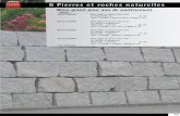 6 Pierres et roches naturelles - Fuchs · PDF file40 /GRAN BLOCL202040 Bloc clivé en granit gris clair en 20/20/40 cm 25 ml* 31m = 2,750t. / 62,50 pièces /110kg le ml BLOCL3030ML
