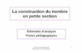 La construction du nombre en maternellematernellepleyel.free.fr/wp-content/uploads/construction_nombre.pdf · 27ème circonscription pré élémentaire IA Val-de-Marne 2 La construction