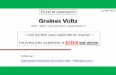 Graines Voltz · PDF fileGraines Voltz ticker : GRVO - Euronext Paris, compartiment C 22 Mai 2017 Initiée par : Actionnaires minoritaires de Graines Voltz - Défendons nous !