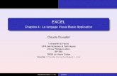EXCEL - Chapitre 4 : Le langage Visual Basic Applicationlitis.univ-lehavre.fr/.../enseignements/Cours/EXCEL/Cours-Excel-4.pdf · EXCEL Chapitre 4 : Le langage Visual Basic Application
