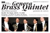 Brass Geneva Quintet SAISON 2017/18 bourgk Lionel Jaquerod (Trompete), Lionel Walter (Trompete), Christophe Sturzenegger (Horn), David Rey (Posaune), Eric Rey (Tuba) Geneva Brass