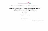 Biochimie : structure des glucides et lipidesuniv.ency-education.com/uploads/1/3/1/0/...des_glucides_et_lipides.pdf · Sommaire 2005 - 2006 Biochimie : structure des glucides et lipides