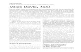 Gilbert DUPUIS Guitariste, titulaire du D.E.de jazz ...leducation-musicale.com/tutu.pdf · La musique de Miles Davis est tout sauf légère ; elle est tantôt savante, tantôt populaire,