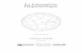 La Géométrie Hyperbolique - math.ch · PDF fileLa géométrie hyperbolique Travail de maturité Table des matières 1 Introduction 5 1.1 Problématique