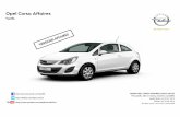 Opel Corsa Affaires - opel- · PDF fileOpel Corsa Affaires Tarifs ... Protection tôle sous moteur (incompatible avec 1,3 CDTI 95ch) 39,17 € 47 ... Meriva Affaires Pack Clim