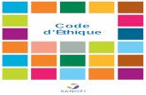 Code d’Éthique - Sanofi Pasteur · PDF fileMessage du département Ethique & Intégrité des Affaires Le Code : ... nationales applicables en matière de droit de l’individu et