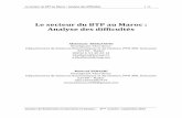 Le secteur du BTP au Maroc : Analyse des difficultés · PDF fileAvec des taux de coissance ema uables enegistés pa l’économie marocaine ces dernières années (un taux de croissance