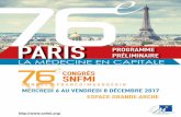 PARIS PROGRAMME PRÉLIMINAIRE - · PDF fileM. EBBO (Marseille), M. MAHEVAS (Paris), T. QUEMENEUR (Valenciennes) 10h30 - 11h00 Controverse Les biothérapies anti-lymphocyte B ont-elles