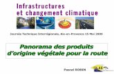Panorama des produits d’origine végétale pour la route climat15.05Panorama... · Emulsion de répandage pour enduit superficiel Emulsion d’enrobage pour enrobés à froid ECF