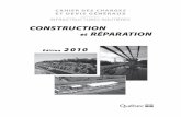 CONSTRUCTION et RÉPARATION - · PDF filei Table des matières Cahier des charges et devis généraux – Infrastructures routières – Construction et réparation 2009 12 15 DATE