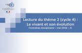 Lecture’du’thème’2’(cycle’4)’:’ Le’vivantetson’évolu:onsvt.ac-creteil.fr/IMG/pdf/lecture_du_theme_2_cycle_4_.pdf · Besoins des plantes vertes Besoins alimentaires