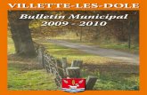 VILLETTE-LES- · PDF fileCéline Gainet (photo de couverture) INVITATION Monsieur le Maire présentera ses vœux à la population le mardi 19 janvier à 18h30 à la salle polyvalente