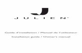 Guide d’installation / Manuel de l’utilisateur ...julien.ca/fileadmin/PDF/residentiel/guides/Julien_user-guide... · Vériﬁ er les règlements locaux sur la plomberie pour suivre