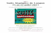 22èmes Nuits Atypiques de Langon - claire- · PDF fileAngelo Debarre, Moreno, Ninine Garcia et Tchavolo Schmitt sont 4 guitaristes manouches. Ils jouent et perpétuent la musique