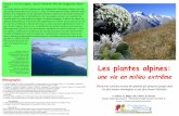 Les plantes alpines - j · PDF filerevue de la fédération des clubs alpins français et du groupe de haute montagne N° 2/2003 • J. Debelmas, L ... de fleurs, la pollinisation,