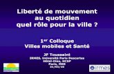 Villes mobiles et Santé - Réseau français des Villes ... · PDF filedes hominidés à la liste de celles ... Evolution séculaire avec réduction des écarts sociaux (France, GB,