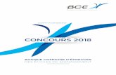 CONCOURS 2018 - Accueilconcours-bce.com/sites/concours-bce.com/files/PDF/brochure_bce.pdf · et les voeux siGeM* • A partir du mercredi 13 juin 2018, selon les écoles, , consultez