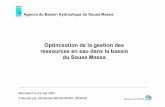 Optimisation de la gestion des ressources en eau dans la ... · PDF fileAgence du Bassin Hydraulique du Souss Massa. ... Basées sur la modélisation statistique de ... basée sur