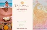 Open University Yoga et Ayurvéda - tapovan.com Brochure 2016.pdf · MARMA TCHIKITSA 120 € Abhyanga avec stimulation des marmas ( points clefs ) et des chakras (centres énergétiques)
