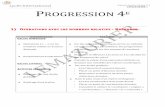 LEMAZURIER PROGRESSION 4 · PDF fileProgression Quatrième- 8th grade LEMAZURIER 1 PROGRESSION 4E 1) OPERATIONS AVEC LES NOMBRES RELATIFS - REPERAGE