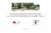 PROJET DE BIBLIOTHEQUE SCOLAIRE ET · PDF file2 I. Historique des projets Le Secours Populaire de la Haute-Vienne est engagé en Haïti depuis le séisme qui a sévèrement frappé