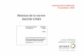 Révision de la norme ISO/CEI 17025 - agriculture.gouv.fragriculture.gouv.fr/sites/minagri/files/05_revision_iso17025... · 09/11/ 2015 Journée de la référence – Révision de