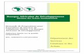 Banque Africaine de Développement - afdb.org · PDF file . 8. Les documents indiqués dans la DP, le cas échéant,