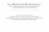 LE MOIS DE RAMADAN - Islam · PDF file... je t’incite à lire les livres traitant de ... d’un point de vue lexicographique, « l’invocation » ... mois de Ramadan, c'est quand