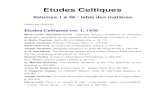 Etudes Celtiques index - celt.ucc.ie · PDF fileEtudes Celtiques Volumes 1 à 36 : table des matières Etablie par Gaël Hily Etudes Celtiques vol. 1, 1936 Marie-Louise Sjoestedt-Jonval,