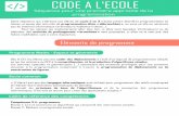CODE A L'ECOLE - monecole.frmonecole.fr/wp-content/uploads/2017/02/sequence-programmation.pdf · des difficultés à donner des instructions en logique autocentrée. Cette ... - Les