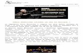 · Web viewEnnio Morricone dirigera l’ Orchestre Symphonique National Tchèque accompagné d’un chœur de plus de 75 c horistes. Ils interprèteront ses plus grands classiques,