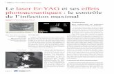 laser Er:YAG et effets photoacoustiques Le laser Er:YAG et ...laser-eryag.com/wp-content/uploads/2016/09/Article_16-19_Baudot.pdf · (Cobb 1999). Les effets ... lumineux que l’on