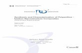 Synthesis and Characterization of Polyaniline – Carbon ...cradpdf.drdc-rddc.gc.ca/PDFS/unc21/p520807.pdf · Defence R&D Canada DEFENCE DÉFENSE & Synthesis and Characterization