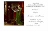 Analyser un tableau: Jan Van Eyck, Les époux Arnolfini 1434philippo.h.p.f. · PDF file•Quelques clefs de lecture du tableau : Jan van Eyck a réalisé ici un double portrait. L'homme