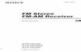 FM Stereo FM-AM Receiverdownload.sony-europe.com/pub/manuals/tvhc/4238376211.pdf2FR AVERTISSEMENT Afin d’éviter tout risque d’incendie ou d’électrocution, ne pas exposer cet