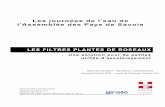 LES FILTRES PLANTES DE ROSEAUX - graie.orggraie.org/graie/graiedoc/doc_telech/actesyntheses/APS07actes... · Avant Propos Les filtres plantés de roseaux : Les filtres plantés de