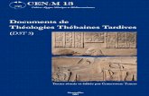 BelM - enim- · PDF fileLes travaux dans les tombes de Padiaménopé (TT 33), de Karakhamon (TT 223 ... associated with drawings of feet and bulls. Brief overview of the history of