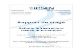 Refonte infrastructure réseau informatique - · PDF fileRefonte infrastructure réseau informatique Frédéric BAZIN – Rapport de stage BTS SIO option SISR Page 1 sur 17 Remerciements