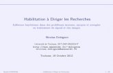 Habilitation a Diriger les Recherchesdobigeon.perso.enseeiht.fr/papers/Dobigeon_HdR_2012_slides.pdf · Habilitation a Diriger les Recherches Inf erence bay esienne dans des probl