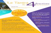 Le Tantra directions des 4(près de Montpellier) · PDF fileNous vous proposons une approche singulière du Tantra : le Tantra des 4 directions. Il s’agit de trouver l’essence