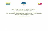 ART ET ENVIRONNEMENT - artcontemporain · PDF file(M. Géad DULOS, Maie de Lectou e est Tésoie de l’Association Nationale Sites et Cités Remarquables), la ommune éalise chaue