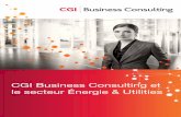 CGI Business Consulting et le secteur Énergie & Utilities · PDF fileForts de plus de 1 250 experts en France, ... Business Consulting accompagne les entreprises dans l’optimisation