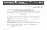 · PDF fileEnvironment Act Licence Loi sur l'environnement Licence Manitoba Conservation Conservation -Manitoba 2692 RR July 12, 2005 July 22, 2005 August 16, 2005
