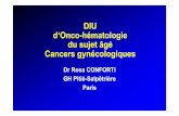 DIU d‘Onco-hématologie du sujet âgé Cancers  · PDF file• SSP : 17.3 vs16.1 mois(NS) ... GINECO: une nouvelle voie de recherche -OBJECTIFS •