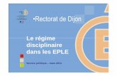 Le régime disciplinaire dans les EPLE 3 - cndp.fr · PDF file• Décrets n°2011-728 et n°2011-729 du 24 juin 2011 • Circulaire n°2011-111 du 1er août 2011 ... > Le chef d’établissement
