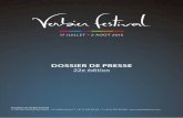 DOSSIER DE PRESSE - Verbier Festival · PDF fileOrquesta Buena Vista Social Club – 31 juillet Mention spéciale pour la soirée avec l’Orquesta Buena Vista Social Club, ambassadeur