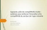 Agropole, pôle de compétitivité/cluster - sentation-AGRINOVA... · PDF fileAgropole, pôle de compétitivité/cluster : systèmes pour renforcer l’innovation et la compétitivité