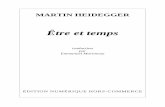MARTIN HEIDEGGER -  · PDF fileMARTIN HEIDEGGER Être et temps traduction par Emmanuel Martineau ÉDITION NUMÉRIQUE HORS-COMMERCE